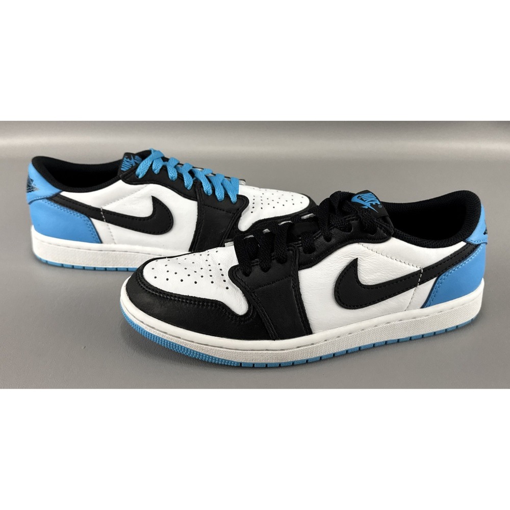 Nike Air Jordan 1 Low OG UNC White Dark Powder Blue Black Sz 8 Retro CZ0790-104